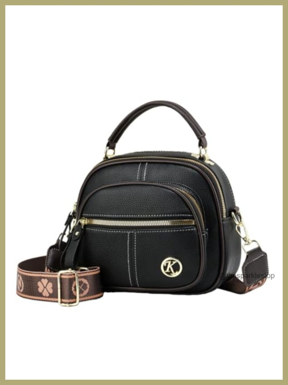 Vintage Saddle Bag Women Crossbody Tote PU Leather Adjustable Strap